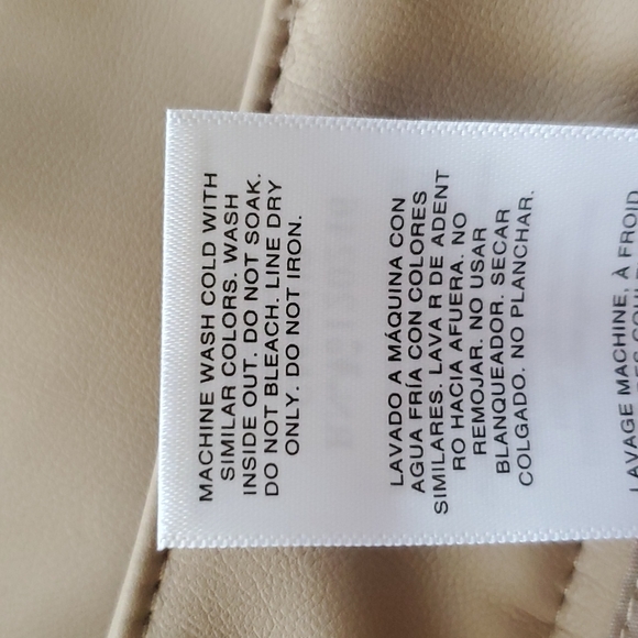 Kensie Jeans Vegan Leather Short Size 14/32 - Picture 6 of 8